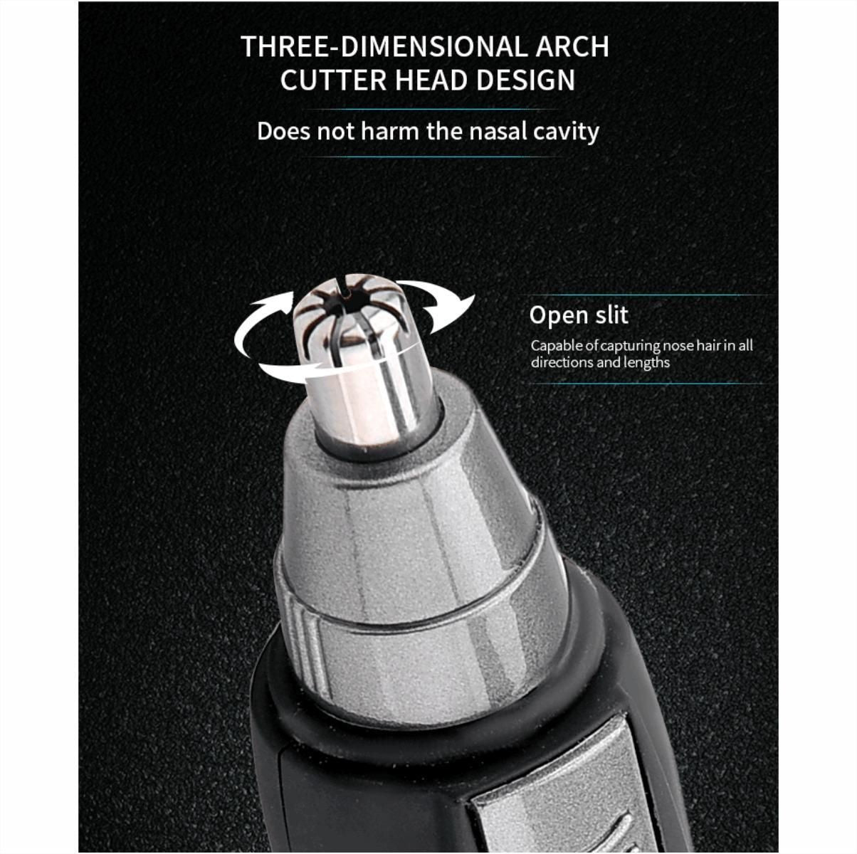 Nose Hair Trimmer Battery-Operated Ear and Nose Hair Trimmer Clipper Painless
