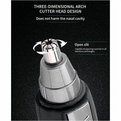 Nose Hair Trimmer Battery-Operated Ear and Nose Hair Trimmer Clipper Painless
