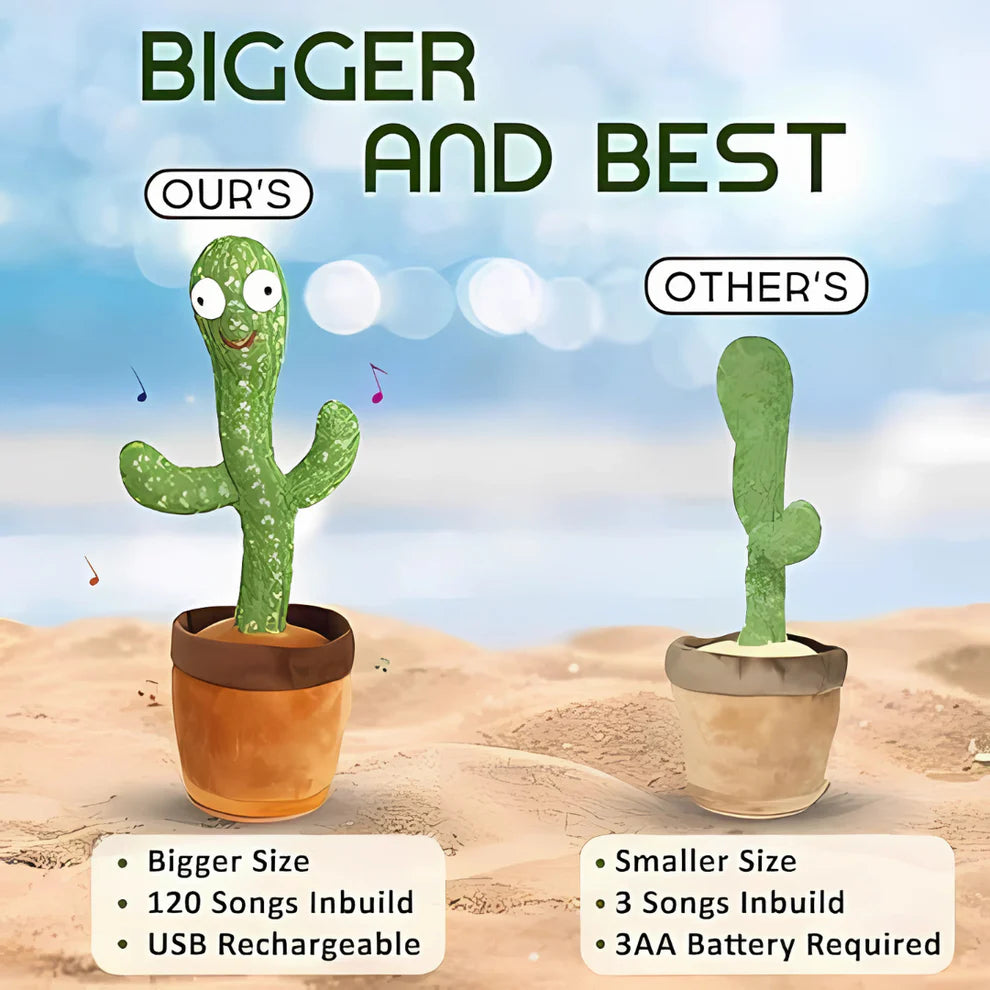 LED Musical Dancing & Mimicry Cactus Toy
