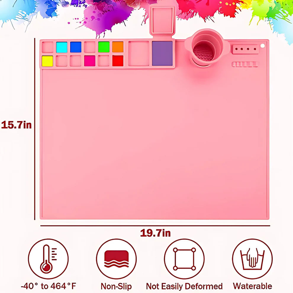 Silicone Craft Mat for Painting Play Doh and Clay for Kids